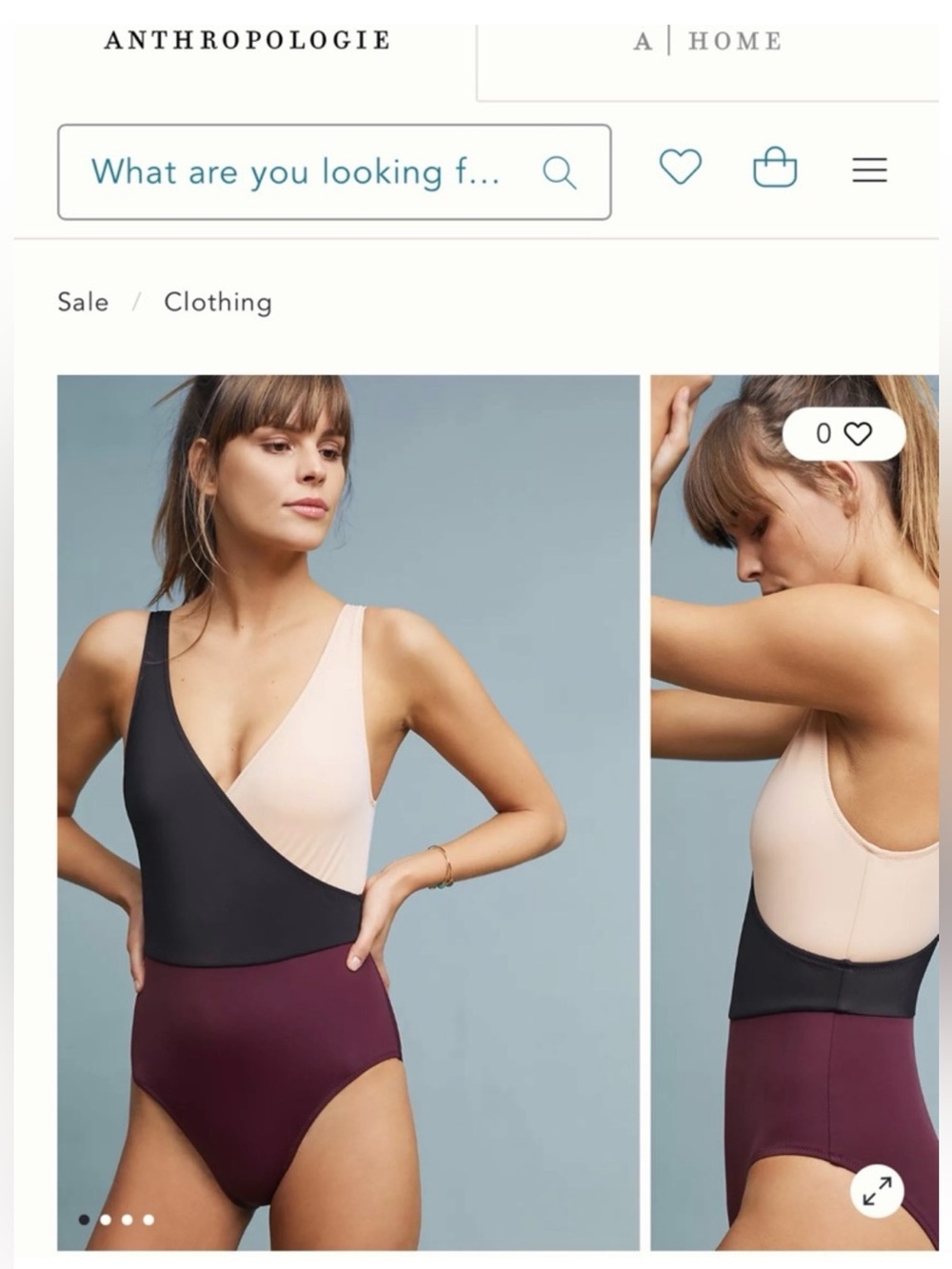 SOLID & STRIPED Colorblock One-Piece Swimsuit in Black, Blush & Plum